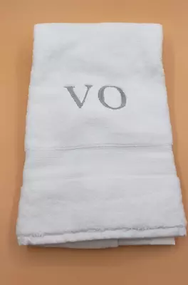 Pottery Barn White Cotton Hand Towel 20x30 Inches Monogrammed  V O  NWOT • $29.99