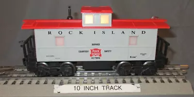 K-Line 617902 Rock Island RI Illuminated Caboose O/027 Gauge Wks W/ Lionel 1995 • $28