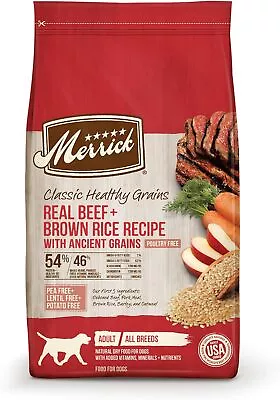 Merrick Healthy Grains Premium Adult Dry Dog Food Wholesome And Natural Kibble  • $59.65
