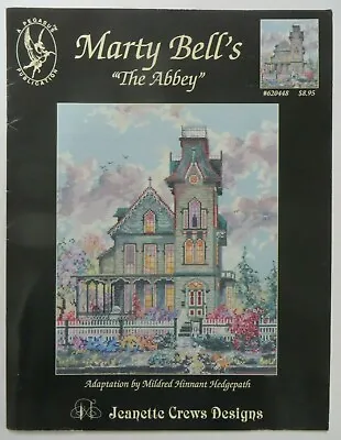 Vintage THE ABBEY Cross Stitch Pattern Booklet Leaflet MARTY BELL Victorian Home • $12.99