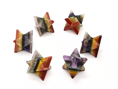 £12.40 • Buy 2 X Seven Chakra Merkaba Reiki Spiritual Sacred Energy Balancing Gift Stones