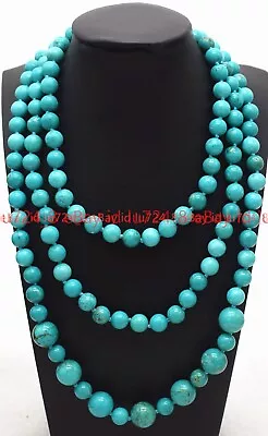 Fashion Jewelry Natural 8mm&12mm Multicolor Gemstone Round Beads Necklace 18-50  • $10.99