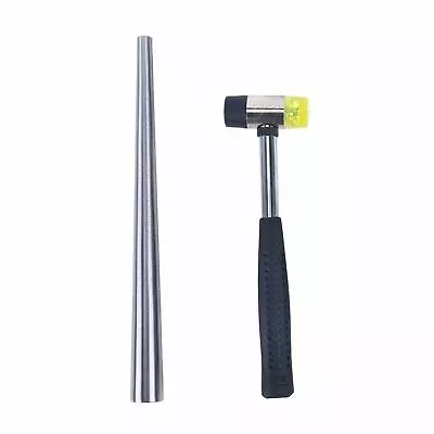 Jewelry Double Face Rubber Hammer With Stainless Steel Ring Mandrel Sizer Set • $18.88