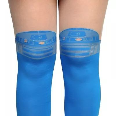 STAR WARS R2-D2 Faux Thigh-Hi Tights - Adult Cosplay Halloween Costume Disney • $12.99