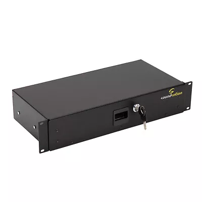  Soundsation SRD100-2U Rack Drawer Metal Lockable Flightcase Studio  • £45