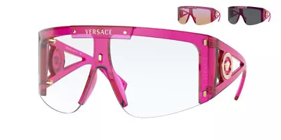 $349.95 • Buy NEW Genuine VERSACE Runway Medusa Icon Shield +3 Lens Sunglasses VE 4393 53341W