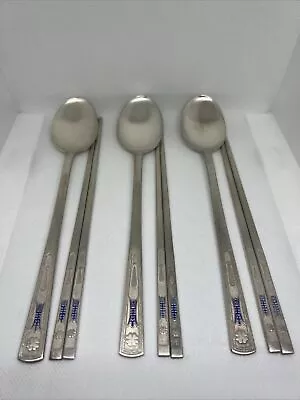 Silver Spoons And Chopsticks Korean Vintage AG800 80% Silver 300 Grams 3 Sets • $299