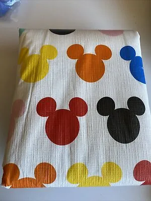 Mickey Mouse Disney Tablecloth Vinyl  From Target 84x60 Read Description • $15.99