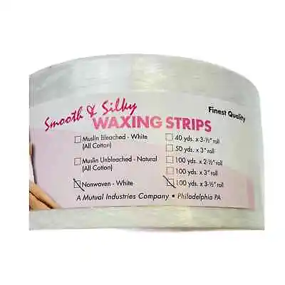 Waxing Strips 100 Yds X 3-1/2  Roll Muslim Unbleached Natural All Cotton • $18.90