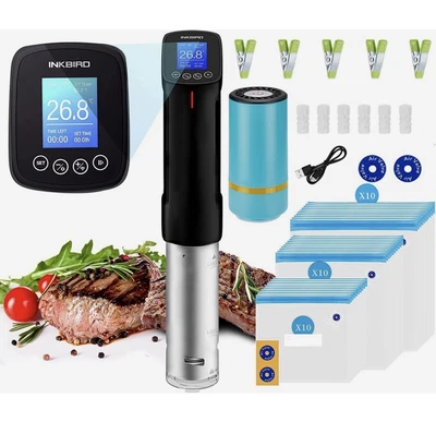 £79.07 • Buy Inkbird Sous Vide+Sous Vide Vacuum Bags With Pump