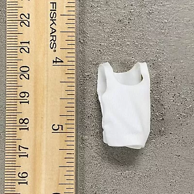 SU-375-TK-WH: 1/18 White Tank Top For 3.75  Boss Fight Male Body  • $6.99