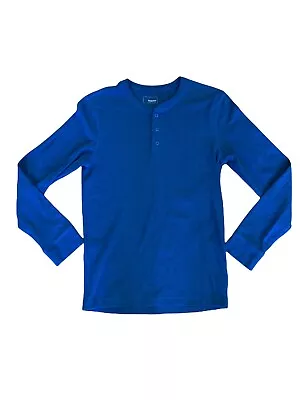 Sonoma Long Sleeve Thermal Cotton Shirt Blue Small Mens • $21.13