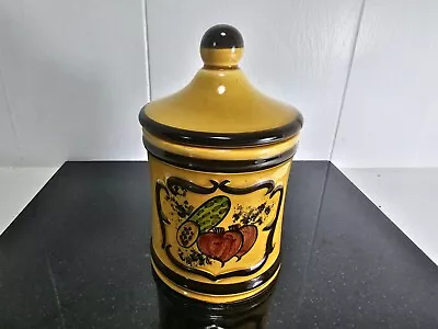 Vintage Hand Painted Canister Creative Imports; Small; Kitchen; Bathroom • $8.44