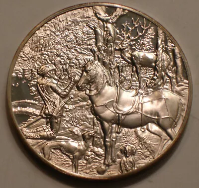 $53 • Buy German MASTER WORK Of ALBRECHT DURER 1.24 Oz .925 Fine SILVER MEDAL Gem BU