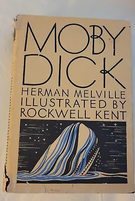 Moby Dick Herman Melville Rockwell Kent 1982 Modern Library Book HCDJ • $65