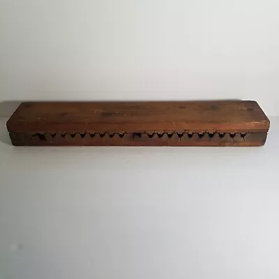 Vintage Large CIGAR MOLD Press TOBACCIANA Decoration 20 CIGARS Wood 22  • $37.49