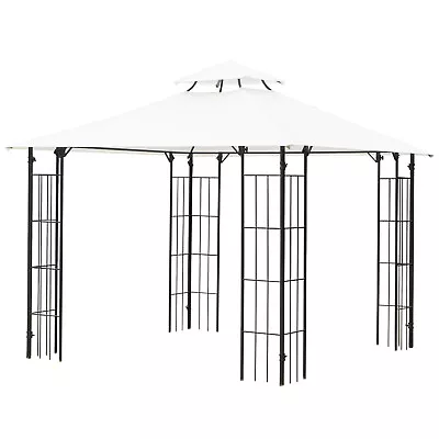 10' X 10' Outdoor Patio Gazebo Canopy Tent With Vented Roof Metal Frame Outside • $176.79