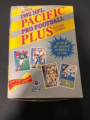 1992 NFL Pacific Pro Football Plus Series 1 Box - 36 Factory Sealed Foil Packs • $20