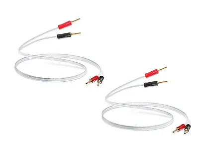 QED XT25 Speaker Cables 2 X 2m (A Pair) Terminated • $99.78