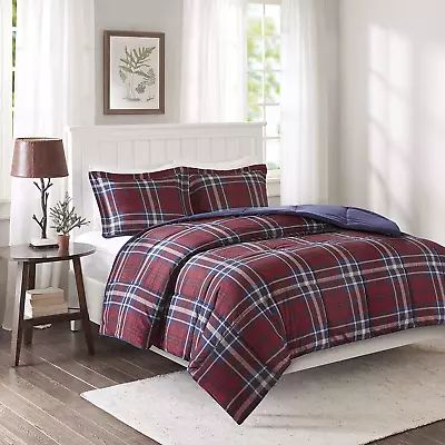 Parkston Plaid Comforter Matching Sham 3M Scotchguard Stain Release Cover Hyp • $92.05