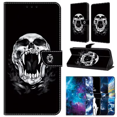 For Samsung A55 A14 A24 A54 A35 A05S A15 PU Leather Crystal Painting Flip Case • $14.89