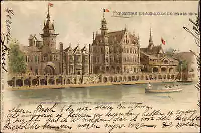 Paris France FR Exposition Universelle Pavillions C1900 Vintage Postcard • $9.89