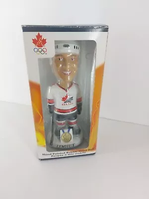 NHLPA Canada Olympic Hockey Lemieux Bobblehead Hand Painted New In BOX • $18.08