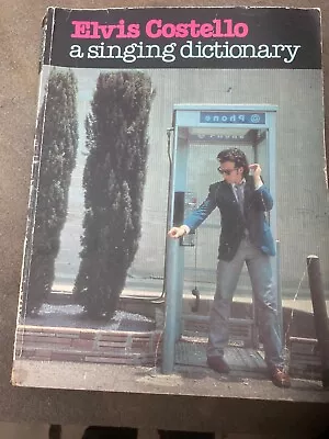 Elvis Costello A Singing Dictionary Songbook 1980 • $20