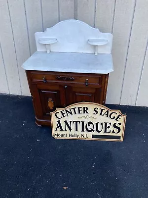 65203 Antique Victorian Walnut Washstand Dresser Chest • $465