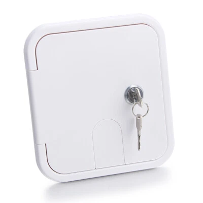 $14 • Buy RV Trailer White Electric Power Cord Cable Hatch Compartment Lock & Keys