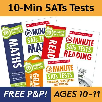 £18.95 • Buy SATs Revision Books KS2 10-Minute Tests English & Maths With Answers NEW