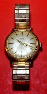 Vintage Elgin 17 Jewel Men's Self-Winding Wristwatch W/ Speidel Band • $9.99
