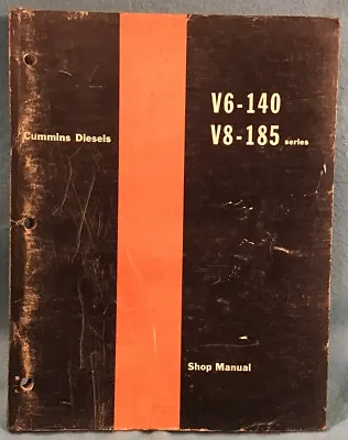$21 • Buy Cummins Diesel Engines *Shop Manual* V6-140 V8-185 Series - 1964