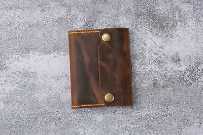 Peronalized Leather Mini Composition Notebook Cover Leatehr Small Pocket Journal • $22.99