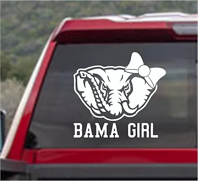 ALABAMA BAMA GIRL ELEPHANT Vinyl DECAL STICKER For Window Car/Truck/ Motorcycle • $11.99