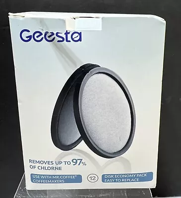 Geesta 12-Pack Activated Charcoal Water Filter Discs For All Mr. Coffee • $14.99