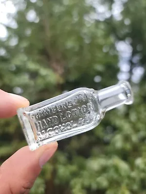 Old Miniature Hand Lotion Bottle! Antique Sample Size 49% Alcohol Bottle! • $49