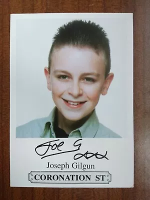 JOSEPH GILGUN *Jamie Armstrong* CORONATION STREET PRE-SIGNED AUTOGRAPH CAST CARD • £8