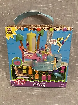 New Vintage Fashion Polly Splashin Fashion Pool Party 2002 Mattel Polly Doll • $110.89