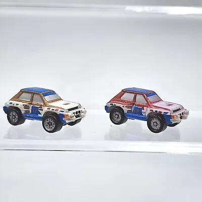 1986 Micro Machine Renault 5 Turbo Rally Car Number 17 Blue White Preowned Lot • $14.95