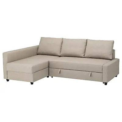 IKEA FRIHETEN With DELIVERY Excellent Corner Sofa Bed Beige £750 • £350