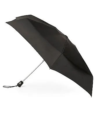 $99 Totes Traveler Black Vented Canopy Arc Automatic Compact Open/Close Umbrella • $9.70