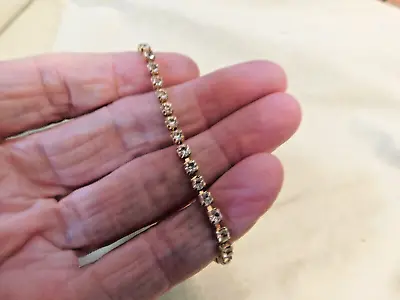 VTG Monet  Gold Tone Tennis  Bracelet • $5