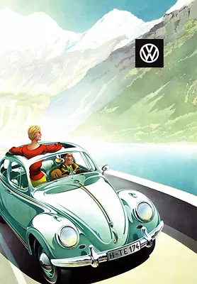 1961 VW Beetle - Volkswagen - Promotional Advertising Poster • $32.99