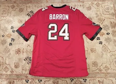 2012 Nike NFL Tampa Bay Buccaneers Mark Barron #24 Jersey Red Away Size L • $29