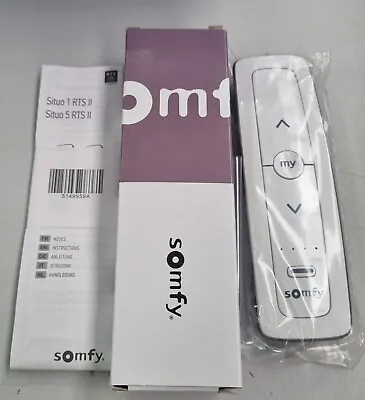£35 • Buy Somfy Situo 5 RTS Pure II NE Remote Control Transmitter NEW 1870420A NEW