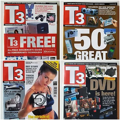 T3 Retro Tech Magazines X 4 Issues Include Number 3 14 15 And 18 From 97 To 98 • £18.99