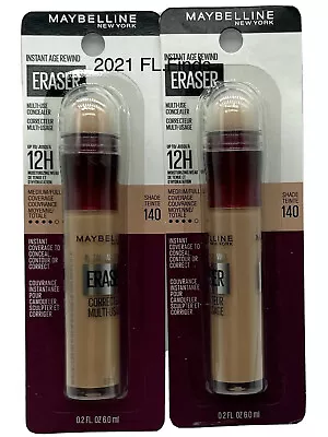 MAYBELLINE INSTANT AGE REWIND ERASER DARK CIRCLE CONCEALER #140 (lot Of 2) • $19.99