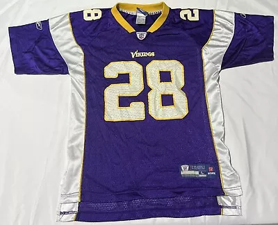Vintage Reebok Minnesota Vikings Adrian Peterson #28 Jersey Size Youth Large • $14.95