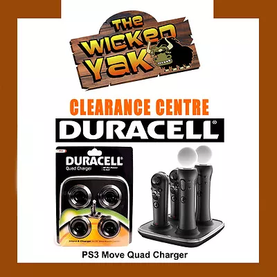 $18.99 • Buy Playstation PS3 PS4 Move & Navigation Controller Quad Charger By Duracell-NEW